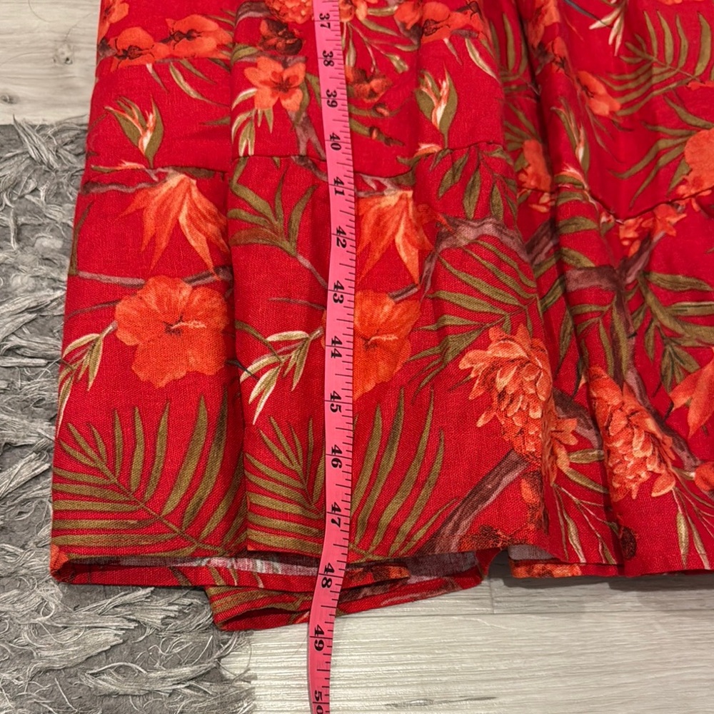 House of Harlow 1960 Colorful Tropical Maxi Sundress in a Rayon/linen blend - Picture 11 of 13